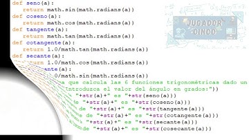 PASATIEMPOS INFORMATICOS-PROGRAMA QUE CALCULA LAS 6 FUNCIONES TRIGONOMETRICAS EN PYTHON 🐍