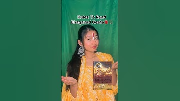 Rules to read Bhagavad Gita 📕📿#shorts #bhagavadgita #gitasegyaan