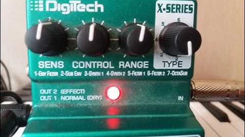 Digitech Bass synth Wah quick demo