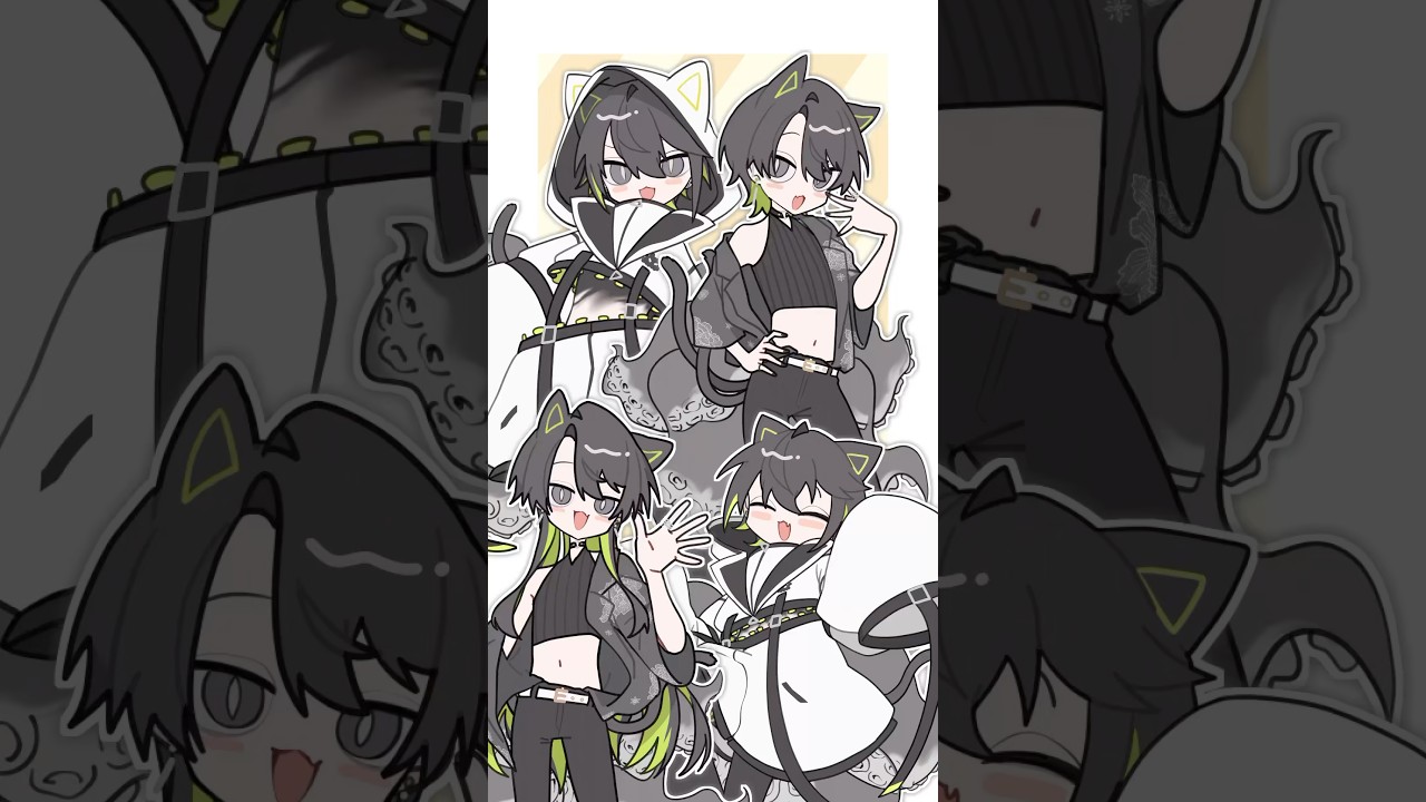 イラストメイキング】カートゥーン風に自分を描いた❗️😎*॰ॱ