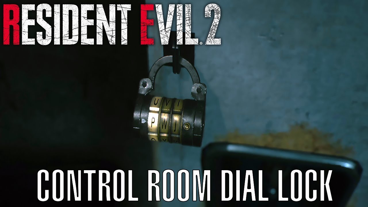 resident evil 2 remake control room dial lock