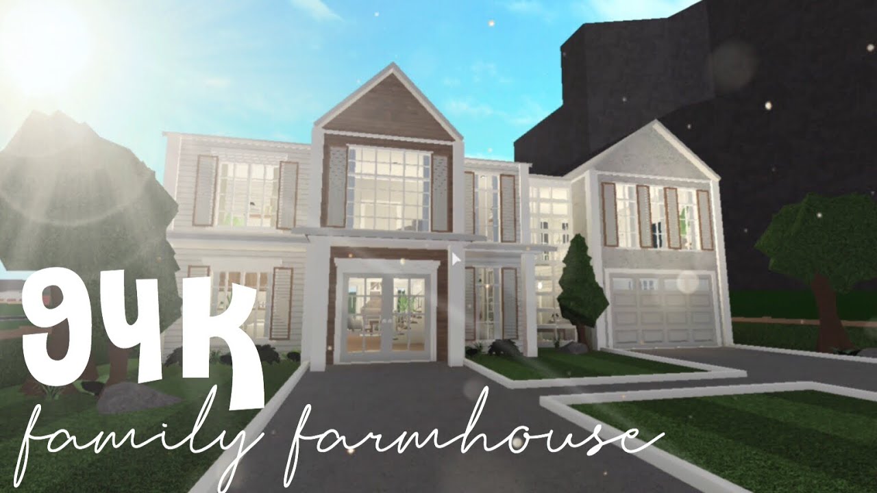 ROBLOX | Bloxburg: 94k Family Farmhouse - YouTube