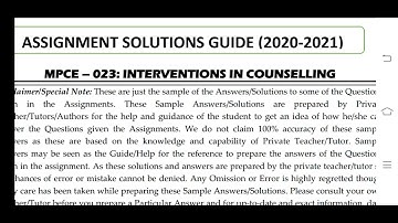 MPCE 023 IGNOU SOLVED ASSIGNMENT 2020-21