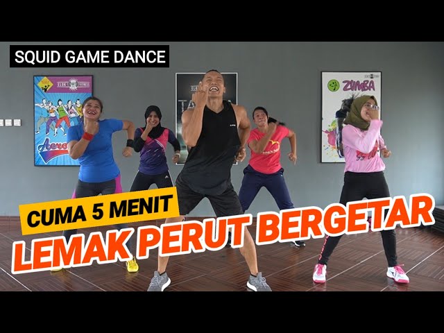 5 MENIT BAKAR LEMAK PERUT DAN PINGGANG | SQUID GAME DANCE class=