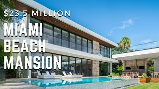 Tour the Newest Modern Mansion in Miami Beach Offered at $23 5 MILLION YouTube