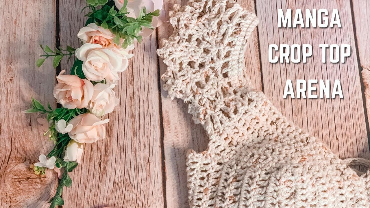 MANGAS CROP TOP ARENA - Mangas a Crochet