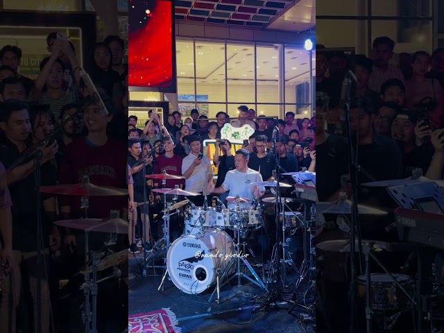 Rio Alief - Terlalu Cinta ( Rossa ) @ Nguber Drummer 2023 #Jakarta class=