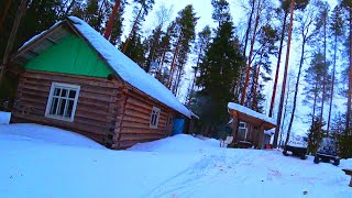 Живём Неделю В Лесной Избе.ловим Щуку На Жерлицы И Самоловки.готовлю Плов В Казане На Печи.часть1