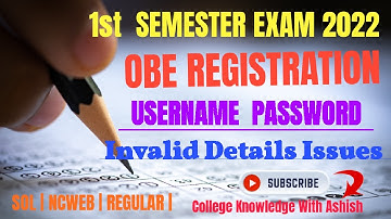 DU | SOL 1st Semester OBE Registration Username & Password 2022 . SOL OBE registration 2022.