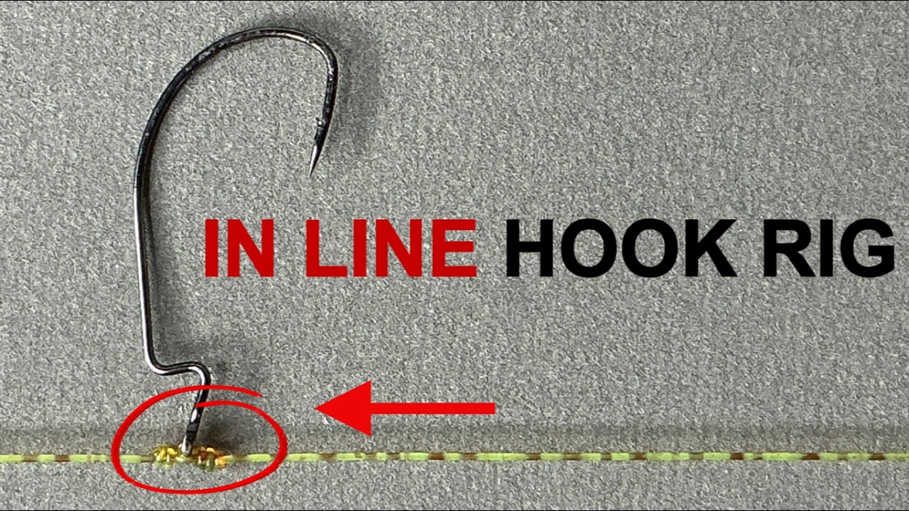 Inline Rigging Hook In line hook fishing rig! - YouTube