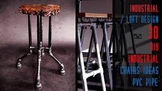 30 DIY Industrial Chairs Ideas Pipe There is something magical about the furniture designs made with plumbing pipes and plumbing 