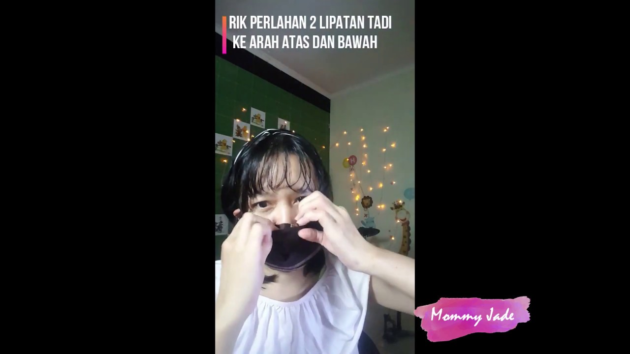 Tutorial-Cara membuat masker dari sapu tangan tanpa mesin ...