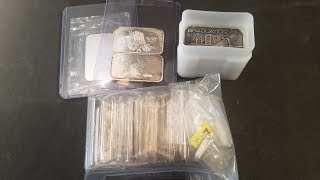 Vintage 1 ounce Silver Bars.