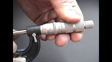 Inch Micrometer Calibration