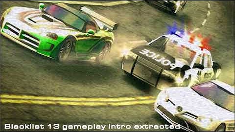 NFSMW: Extracted audio [Blacklist 13 gameplay intro]