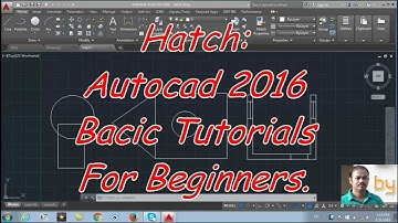 Hatch: Autocad 2016 cad software - online autocad classes Part 10-30