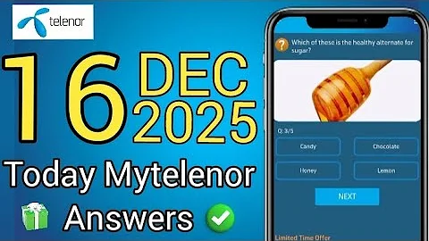 16 December 2025 | My Telenor Today Questions | Today My Telenor Answers | Today MyTelenor Questions