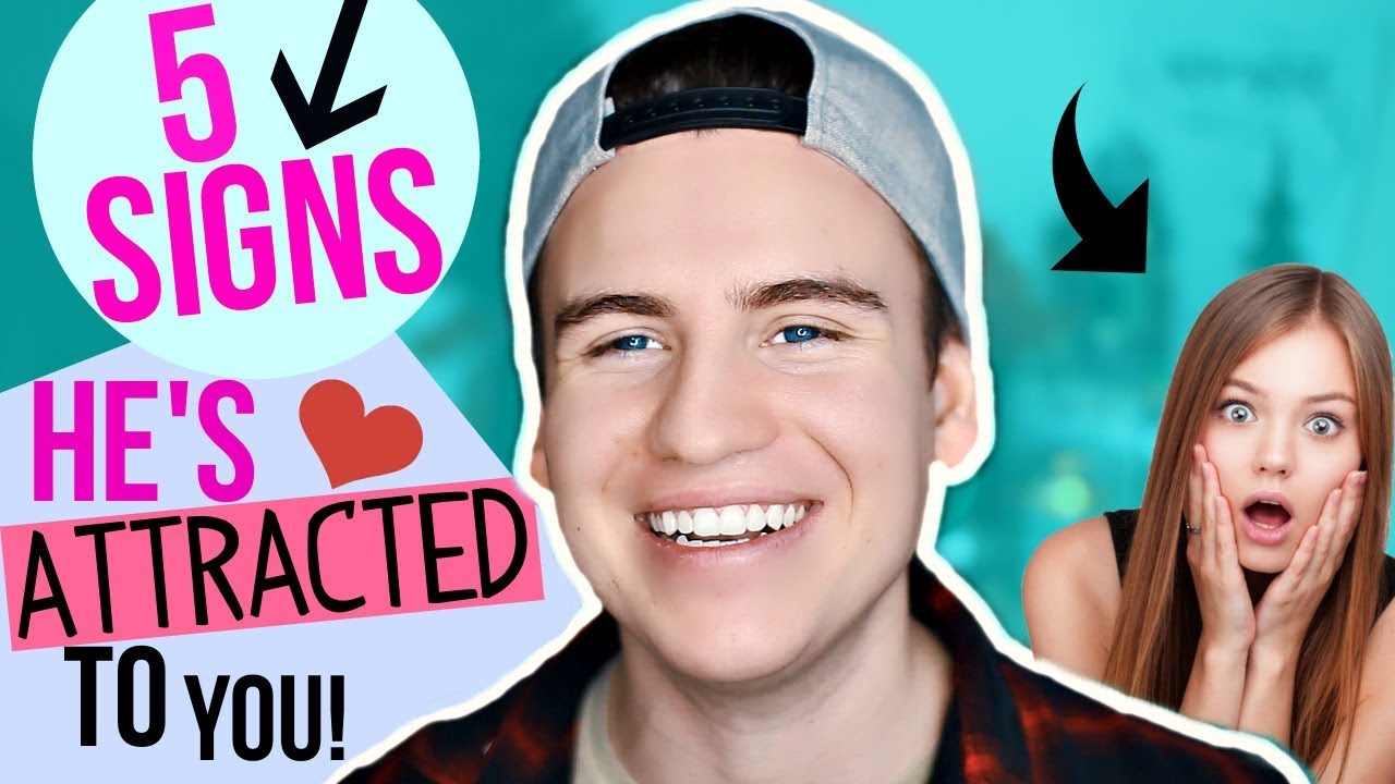 5 SUBTLE SIGNS A GUY IS ATTRACTED TO YOU! - YouTube