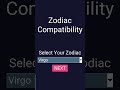 I Made a Zodiac Compatibility App in Python ✨💘