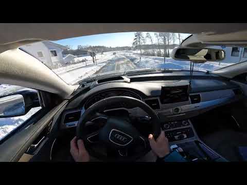 Audi A8 4.2 TDI Quattro vs. Tiefschnee ❄️ Quattro-Power im bayerischen Winter | POV