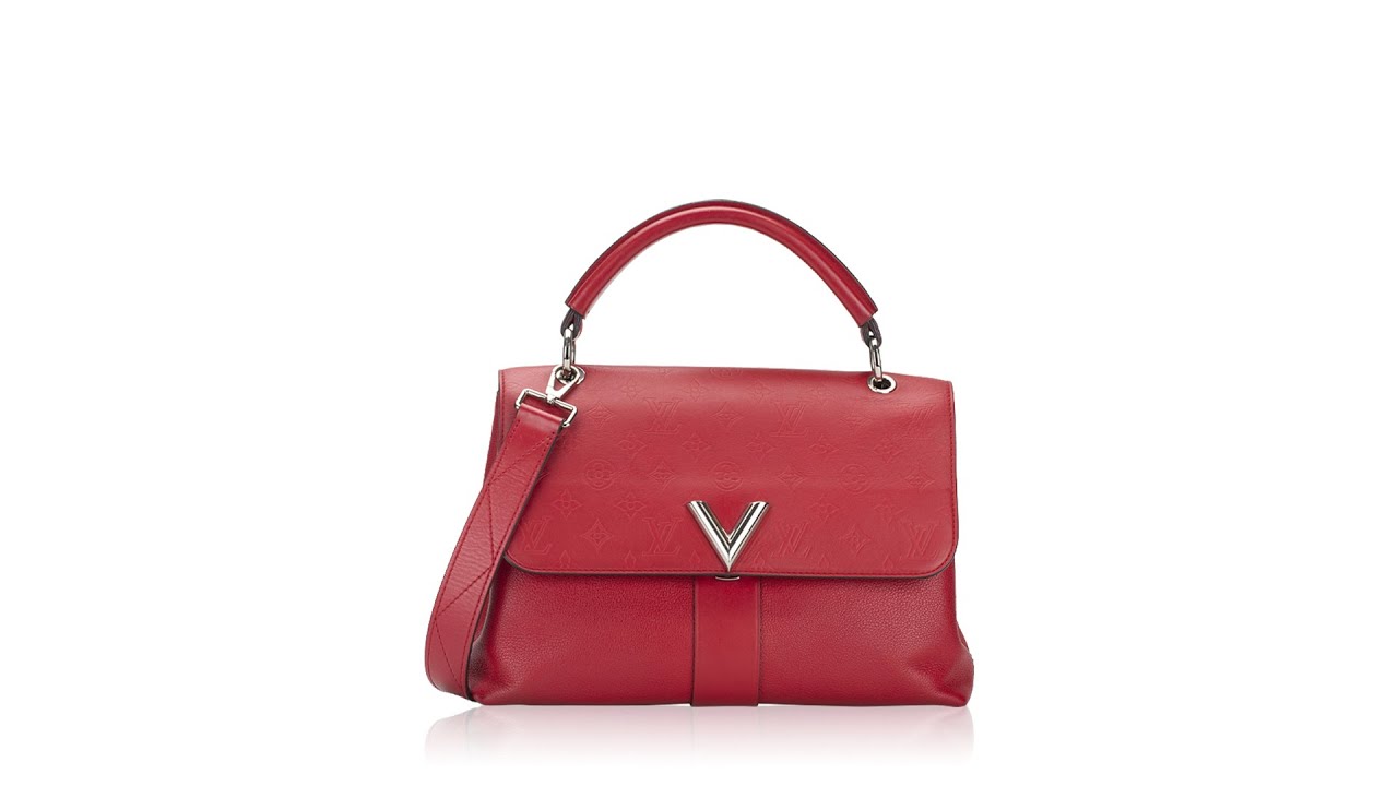 Louis Vuitton Grained Calfskin Very One Handle Rubis