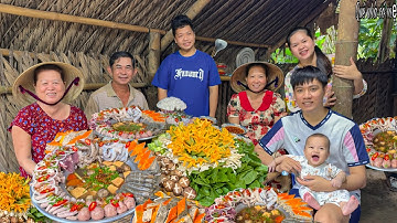 Lẩu Cua Đồng Hải Sản Thập Cẩm | Nhà Hàng Gia Đình Miệt Vườn || Field crab hotpot