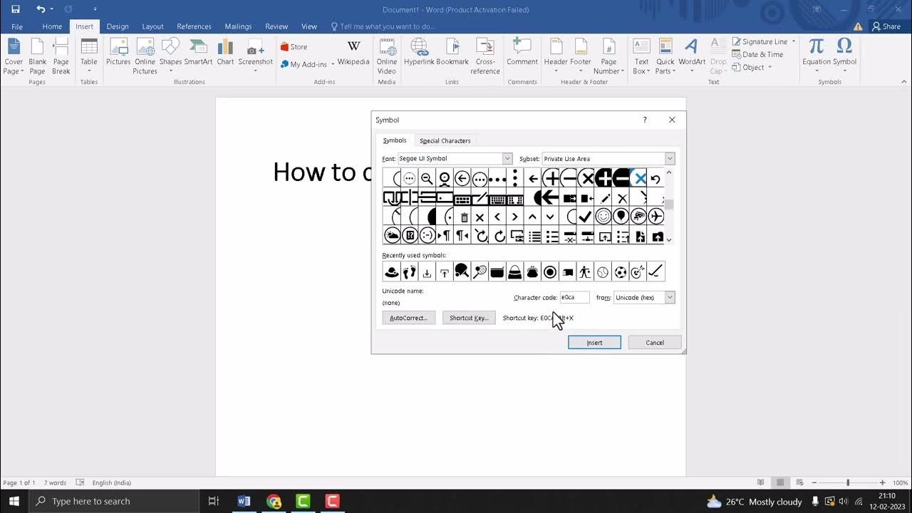 How to create No sign in word YouTube