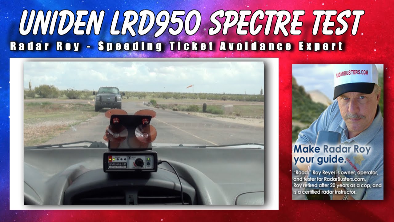 Uniden LRD950 Radar Detector Spectre RDD Test - YouTube