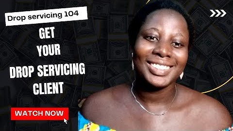 How to get your first drop servicing client || Drop servicing || Earn online
