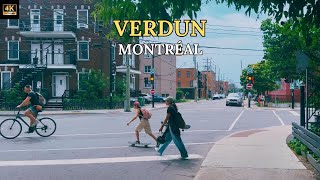 [4K] A refreshing summer walk in Verdun, Montréal | busy streets, relaxing neighborhood ambience...