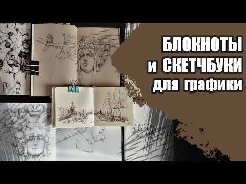 Видео: БЛОКНОТЫ и СКЕТЧБУКИ для ГРАФИКИ