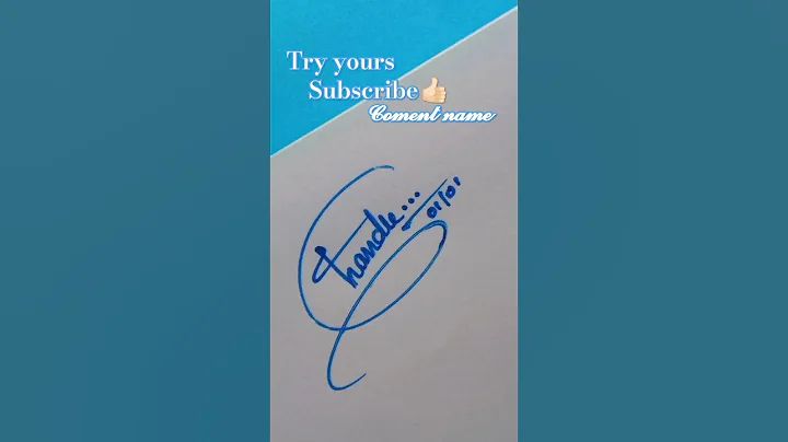 #signature #chandu #calligraphy #autograph #@Signaturestyle96 #shorts 🥝🥝