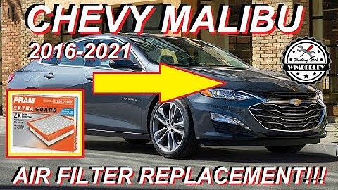 How To Change Engine Air Filter 2016-2021 Chevy Malibu 1.5L Turbo Filter Replacement LS LT Premier