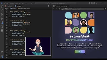 ASMR Programming -  Coding Responsive Landing Page - No Talking