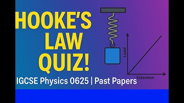 IGCSE Physics Quiz: Hooke’s Law & Load–Extension Graphs | #Past Paper #mcqs #0625