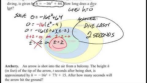 Quadratic Models of Falling Objects Lecture