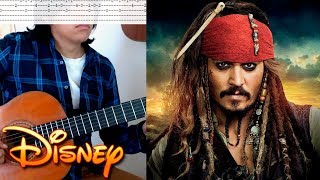 Video thumbnail of "Piratas del Caribe Guitarra - El es un Pirata #259"