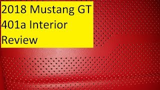 2018 Mustang GT Interior Review 401a Showstopper Red