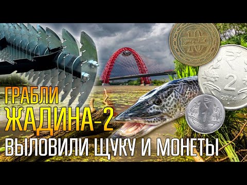 BEACH SEARCH RAKE GREEDY 2 VS MAGNET ☾☼ Caught a big pike and valuable coins in the river