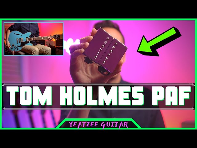 Tom Holmes H450 / H455 PAF Pickup Demo [ES345] - YouTube
