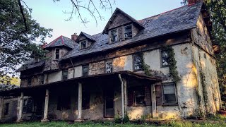 Beautiful ABANDONED Mansion *Antiques Inside w/ Spring House & Huge Barn