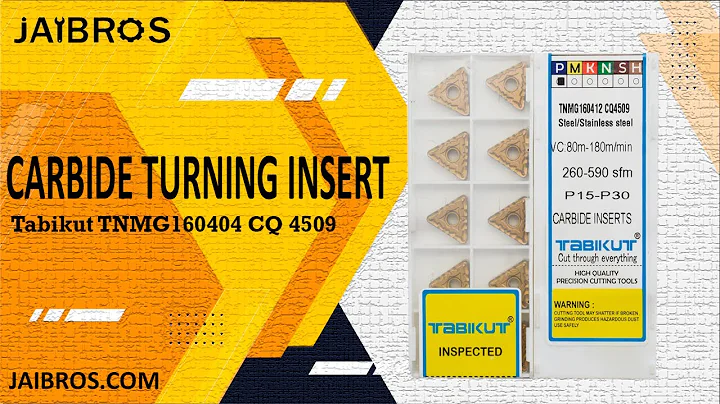 Tabikut Chipbreaker Carbide Insert of steel Grade TNMG160404/08/12 - Jaibros (CNC Machine Tools)