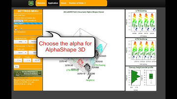 Web-LiDAR forest inventory: AlphaShape 3D application
