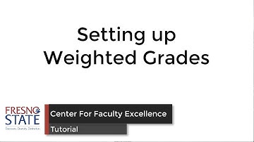 Weighted Grading in Canvas