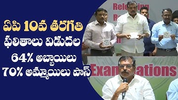 AP 10th Class Results 2022 Released By Botsa Satyanarayana | Manastars