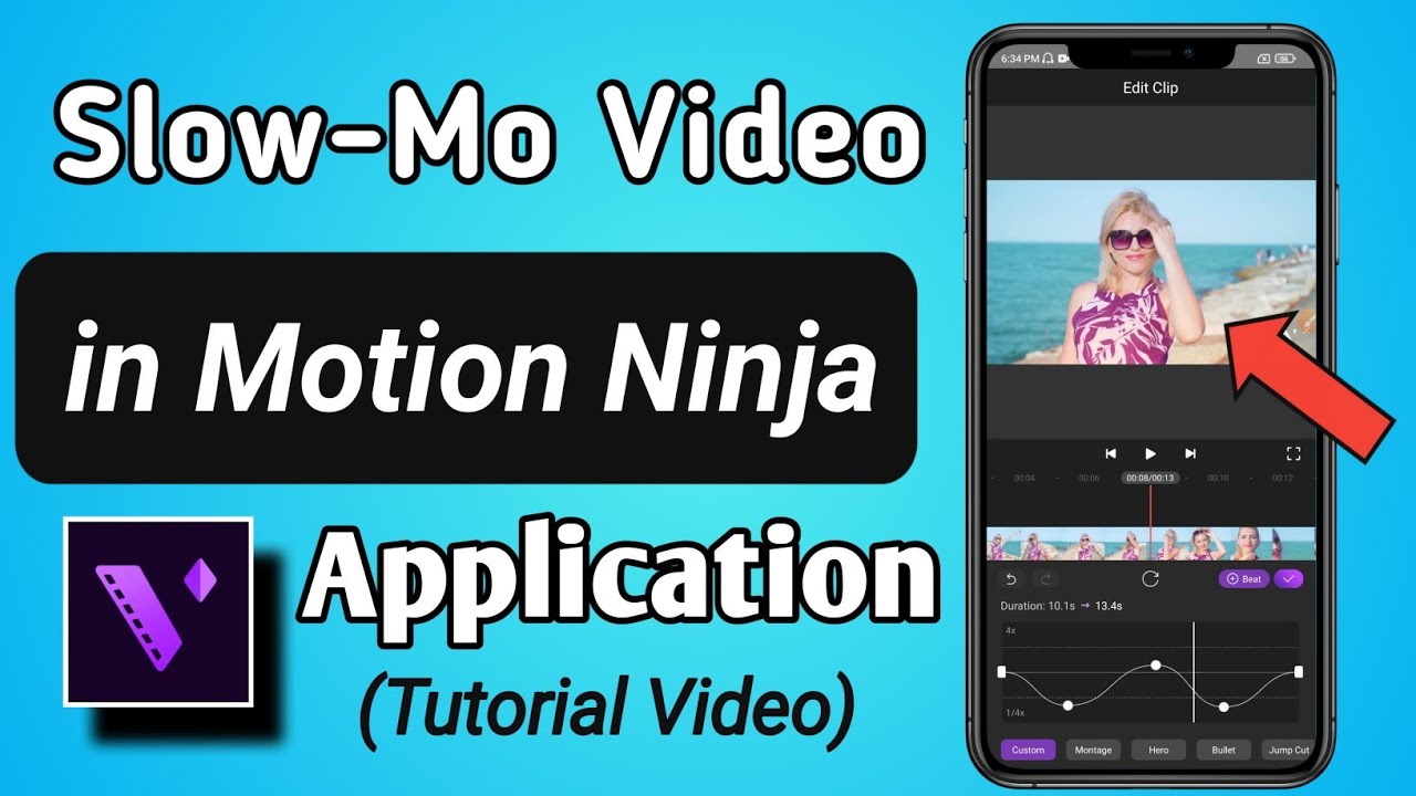 How to Create Slow Motion Video in Motion Ninja Pro Video Editor App