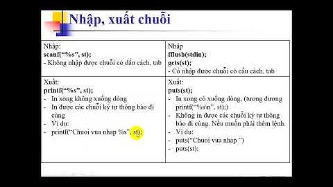 Dữ liệu có cấu trúc - Chuỗi ký tự (xâu ký tự, string)