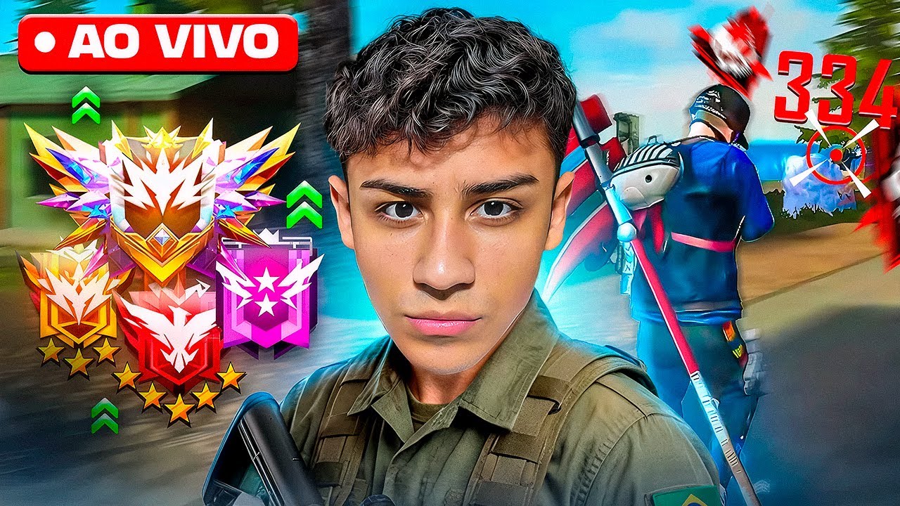 FREE FIRE AO VIVO - JOGANDO COM INSCRITOS ! RUMO AO DESAFIANTE BR RANK ? 01 CARAPINA BRASIL ! 🩷