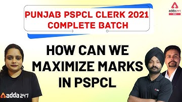 Punjab PSPCL Clerk 2021 Complete Batch | How can we maximize marks in  PSPCL