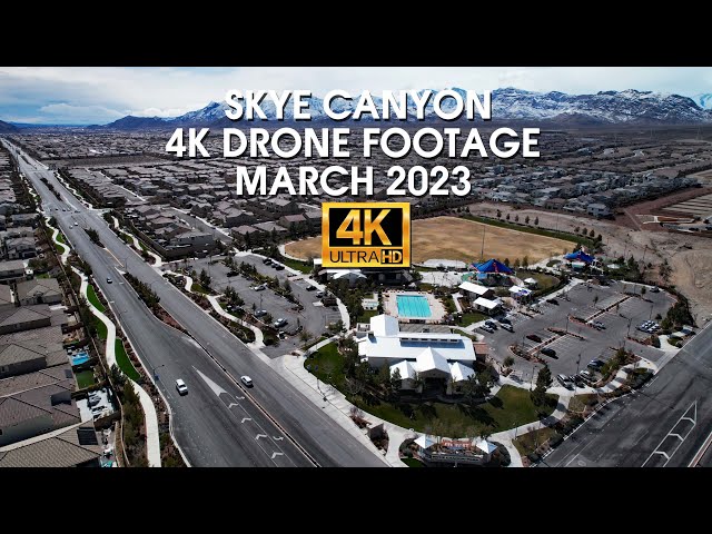 Skye Canyon 4K Drone Footage March 2023